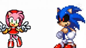 sonic exe и Эми Роуз реп батл!