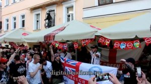 Английские и панамские футбольные фанаты в Нижнем Новгороде