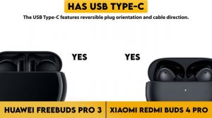 Huawei Freebuds Pro 3 vs Xiaomi Redmi Buds 4 Pro Comparison