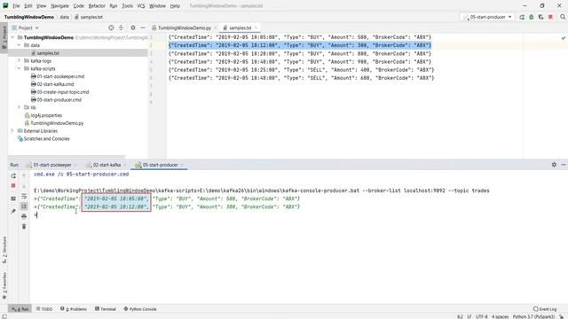 Tumbling Window aggregate смотреть онлайн