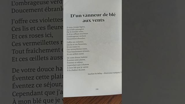 Joachim du Bellay... À vous, troupe légère...