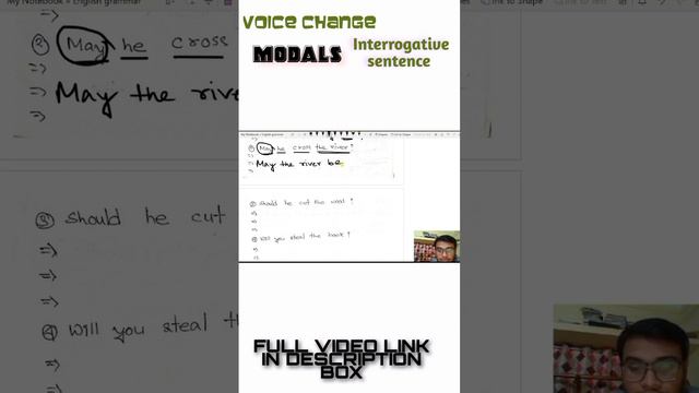 Voice change in bengali // voice change of interrogative sentence // modals voice change