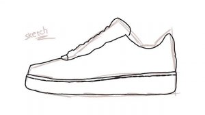 How to draw a sneakers Nike | Drawing sneakers Nike step by step