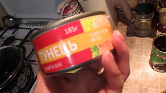 Мои любимые САЛАТЫ.Салат из  РУККОЛЫ, маслин и тунца.