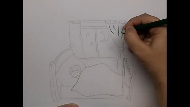 Как нарисовать спящего мальчика смотреть онлайн