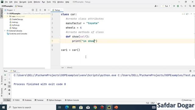 Attributes and Methods | How to Create Attributes and Methods in Python Class | OOP using Python
