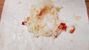Лаваш с яблоками и сливочным сыром
