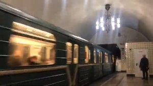 Номерной прибывает на станцию ВДНХ.