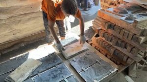 Производство фасадной и цокольной плитки по технологии «Мрамор из бетона»