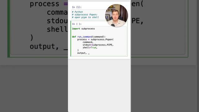 Терминал через subprocess в #Python #SurenPyTips