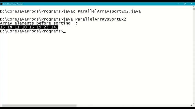 Java Parallel Array Sorting with Comparator Interface || Java Arrays class|| java.util.Arrays|| #34
