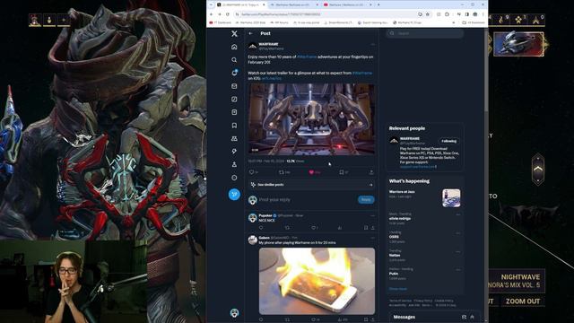 Warframe Mobile Trailer! IOS Coming Tuesday! Will You Be Playing It? смотреть онлайн