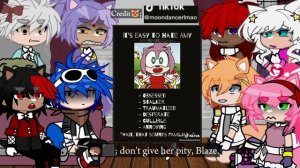 Sonic and his friends react to "there's something about Amy." •read description please•?