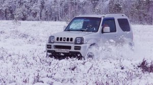 SUZUKI JIMNY - ПУШКА. TOYOTA и GREAT WALL проваливаются в ковер. Зимнее БЕЗДОРОЖЬЕ 2019.