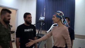 Асма аль-Асад в Центре протезирования г.Хама