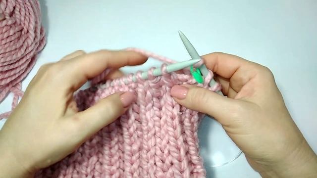 Объёмная шапка английской резинкой по кругу. Мастер-класс от Mother's Knitting
