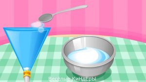 Готовим кексы мультик игра для детей Учим цвета