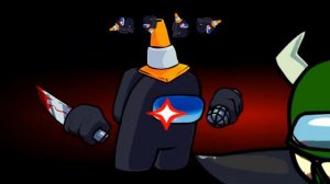 FNF Defeat Black vs Ejected Impostor but with black among us arrows