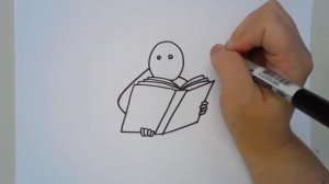 How To: Draw a Child Laying, Reading a Book