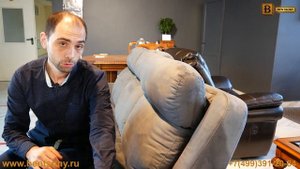 Диван Каминаро с электрореклайнерами и подъемными подголовниками в видео обзоре от Бенцони