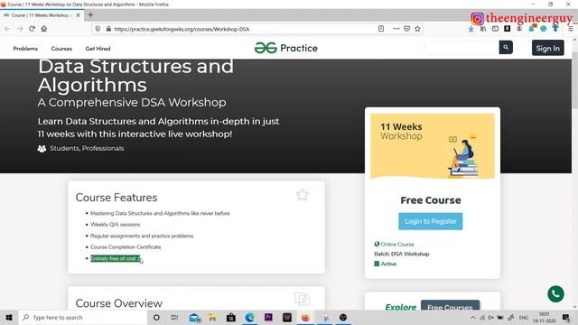 Get GeeksForGeeks Data Structures and Algorithms Course For Free | geeks for geeks DSA course Free
