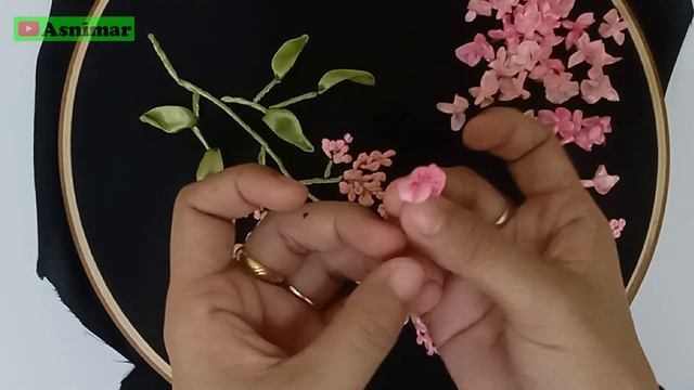 Ribbon Embroidery - Maiden's Blush Lilac Flowers смотреть онлайн