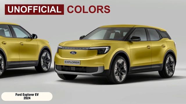 2024 Ford Explorer EV - All-Colors Configurator for Interior Review and Features