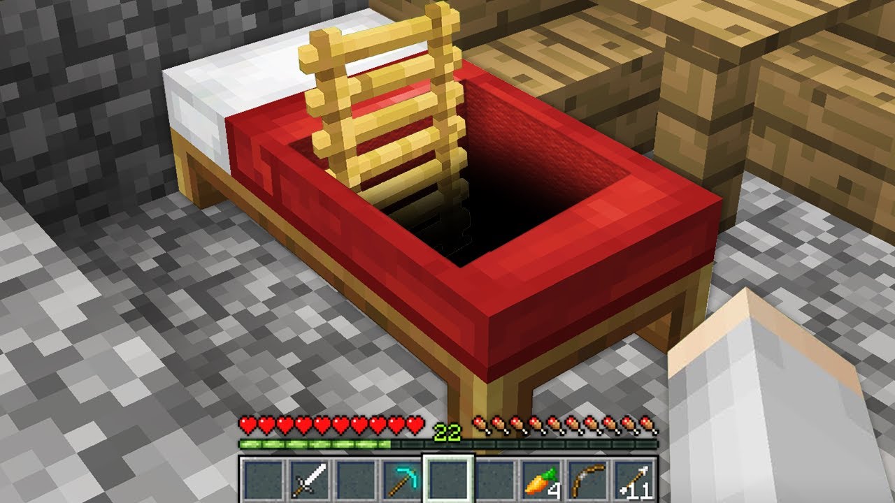 КУДА ВЕДЁТ СЕКРЕТНАЯ ЛЕСТНИЦА В КРОВАТИ Топовский Minecraft