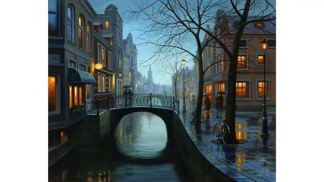 Романтические городские пейзажи художника Евгения Лушпина смотреть онлайн