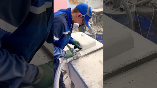 Раковина из бетона. Обучение