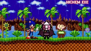 fnf sonic.exe vs sarvent and chara x you can't run | friday night funkin