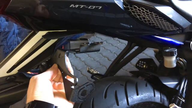Yamaha MT 07 - Fender Eliminator Install Video смотреть онлайн