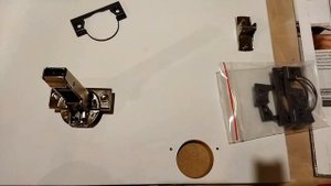 Подъём чашки петли и ограничитель угла открывания для петли Blum Clip top Blumotion