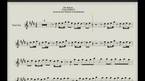 Italodisco - Sheet Music for Tenor Saxophone (video sequence for playing by notes)