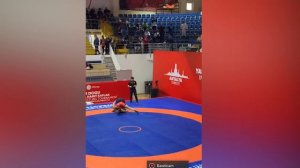 97 КГ: 1/2: АХМЕД ТАЖУДИНОВ - РИЗАБЕК АЙТМУХАН. ДВА ЧЕМПИОНА МИРА ВСТРЕТИЛИСЬ В ТУРЦИИ. КТО ПОБЕДИЛ