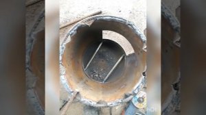 Печь под казан из газового балона своими руками