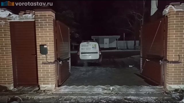 Распашные ворота Алютех - Портфолио