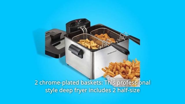 Hamilton Beach Deep Fryer with 2 Frying Baskets Review смотреть онлайн