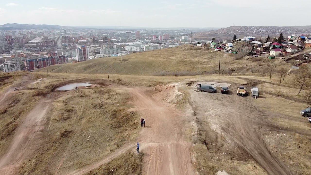 Mavik Mini, гора Караульная, Красноярск, мотоциклисты