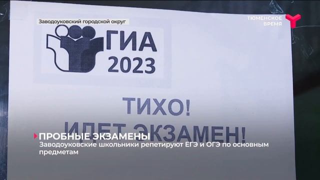 Заводоуковские школьники репетируют ЕГЭ и ОГЭ по основным предметам смотреть онлайн