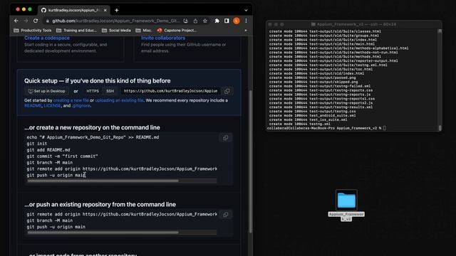 Git Integration Appium смотреть онлайн