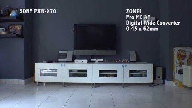 Sony PXW X70 with ZOMEI Pro MC AF Digital Wide Converter 0.45x62mm смотреть онлайн