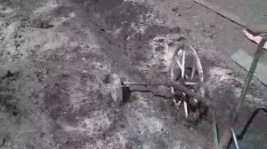 Лебёдка из болгарки для  вспашки огорода