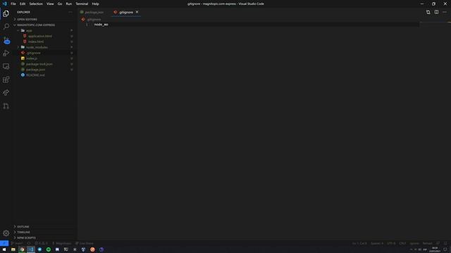 gitignore in Visual Studio Code смотреть онлайн