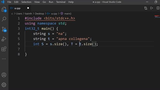 SubStr() Function - String Algorithm | C++ Placement Course | Lecture 39.2