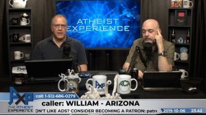 Is it possible to prove an intelligent design? | William-Arizona | Atheist Experience 23.42