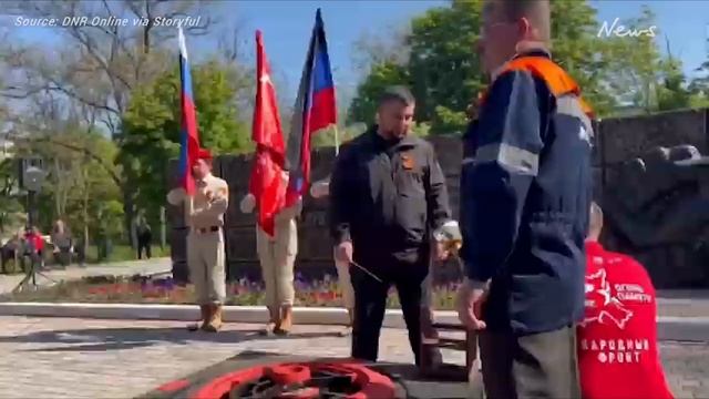 Бессмертный Полк - Мариуполь, ДНР - 9 мая 2022 - День Победы