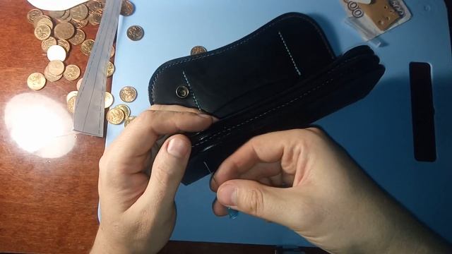 Мужской кошелек + немного о самоделках для работы с кожей смотреть онлайн