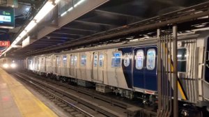 MTA NYC Subway Kawasaki R211 A Train Crawls Through 181st Street, Upper Manhattan (3/10/23)