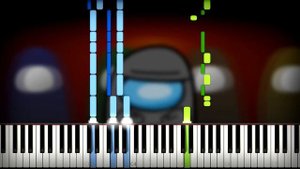🆘 Among Us Song (CG5 - Show Yourself) Piano Cover (Sheet Music + midi) Synthesia Tutorial